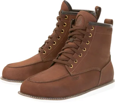 Image de Bottes de moto imperméables Merlin Worker D3O, marron, taille 42