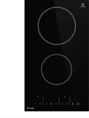 Image de Plaque Electrique 30 cm 3 kW 2 Zones de cuisson 9 niveaux de puissance