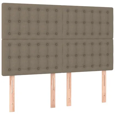 Obrázok produktu pre vidaXL Čelo postele taupe 144x5x118/128 cm látka