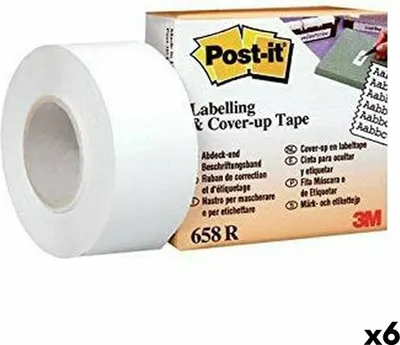 Produktbild von Post-it 658R Blanco-Klebeband 25,4 mm x 17,7 m (6 Stück)