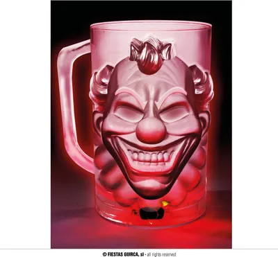 Produktbild von Mehrweg Kunststoffbecher Gruselclown 700ml