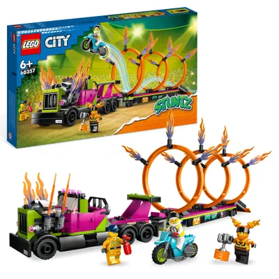 Obrázok produktu pre Stavebnica LEGO City 60357 ?aha? s ohnivými kruhmi (479 dielikov)