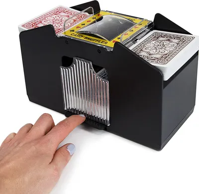 Produktbild von 4 Decks Kartenmischmaschine, Automatische Kartenmischmaschine, elektrisch Kartenmischmaschine , Batteriebetrieb