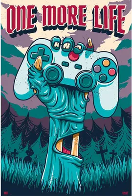 Produktbild von Grupo Erik Gamer One More Life Plakat Mehrfarbig  Mehrfarbig One Size