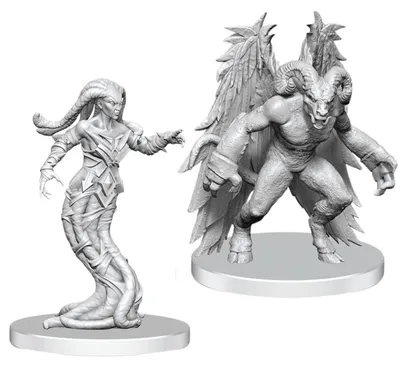 Produktbild von Pathfinder Battles Deep Cuts – Gylou (Teufelsmagd) & Ferrugon (Rostteufel)