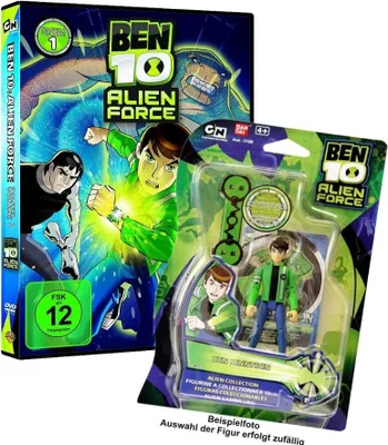 Produktbild von Ben 10 Alien Force - Staffel 1 / Vol. 1 inkl. Bandai Actionfigur