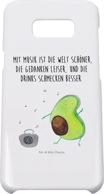 Produktbild von Mr. & Mrs. Panda Samsung Galaxy S8 plus Handyhülle  Avocado Tanzen - Weiß - Geschenk, Handycover, Urlaub, Singen, Handy, Cover, Party, Hülle, Musik
