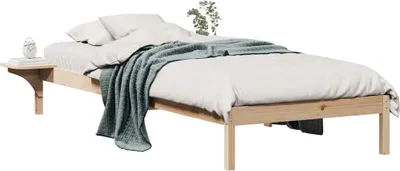 Produktbild von Bettgestell mit Nachttischen Natur 90 x 210 cm