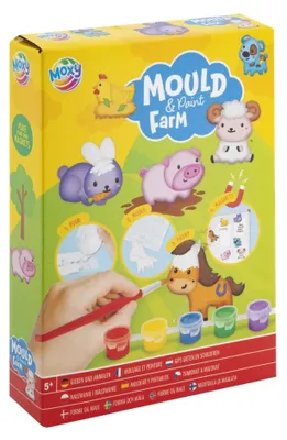 Image de Moulages en plâtre avec peinture +magnes farm 36172