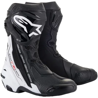 Image de bottes SUPERTECH R, ALPINESTARS (noir/blanc, taille 45)