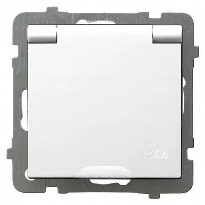Zdjęcie produktu dla Ospel GPH-1GS/m/00/w, Biały, IP44, 16 A, 71 mm, 41 mm, 71 mm