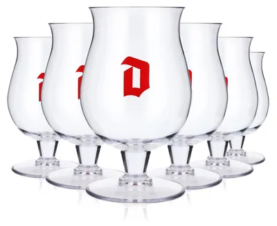 Produktbild von 6x Duvel Bier Glas Gläser 0,33l Biergläser Pokalgläser Acryl