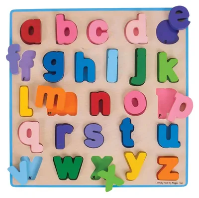 Image de Puzzle alphabétique en bois Bigjigs - 26 pièces
