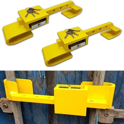 Produktbild von 2x Containerschloss Premium Sicherheitsschloss mit Diebstahlschutz und 4 Schlüsseln