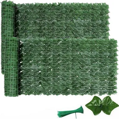 Produktbild von Künstliche Hecke Rolle 3 m x 1 m Kletterpflanzen Sichtschutz für Balkon, Garten und Zaun