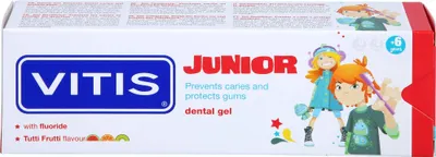 Produktbild von VITIS Junior Gel Zahnpasta, 75 ml ZPA