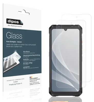 Image de 2x Protection ecrán pour Cubot KingKong Power 5 mat Verre souple Film Protecteur 9H dipos