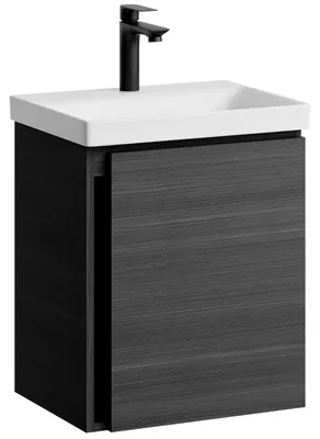 Produktbild von Planetmöbel Unterschrank mit Waschbecken 50 cm Anthrazit Gäste WC Badmöbel