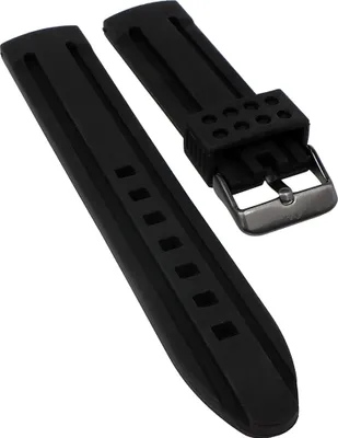 Produktbild von s.Oliver Uhrenarmband | Silikon weich schwarz 21mm für SO-2518-PQ