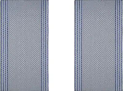 Produktbild von Küchentuch Grubentuch Halbleinen - 50 x 100 cm - kariert 2er Set