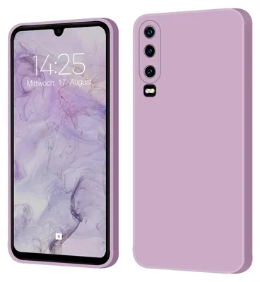 Produktbild von Hülle für Huawei P30 Case Cover Bumper Smartphone Softgrip Schutzhülle Farbe: Lila