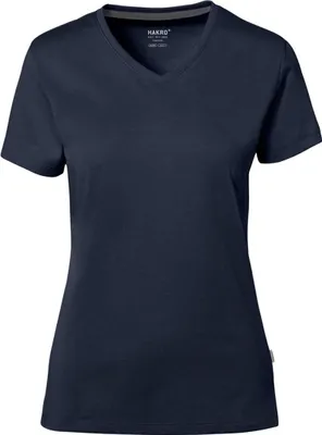 Produktbild von HAKRO Hakro Damen V-Shirt Baumwolle Tec #169 Gr. XS tinte