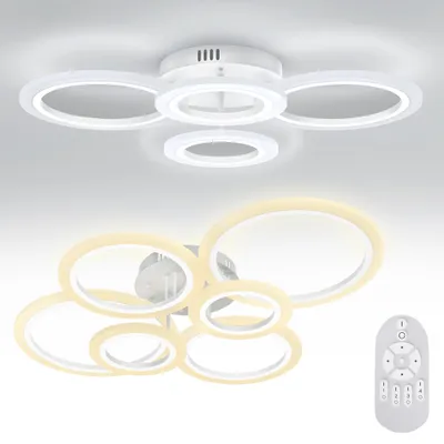 Obrázek produktu pro VA-Cerulean, LED stropní svítidlo, 60W, kruhový design, stmívatelné, s dálkovým ovládáním, bílé barvy, IP44, 4200 lm