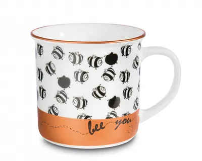 Produktbild von NICI Tasse Bee You, Biene, Metallic, Kaffeetasse, Becher, Porzellan, Bunt, 45041
