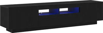 Immagine prodotto di vidaXL mobile TV set 2 pezzi nero 180 x 35 x 40 cm materiale legno