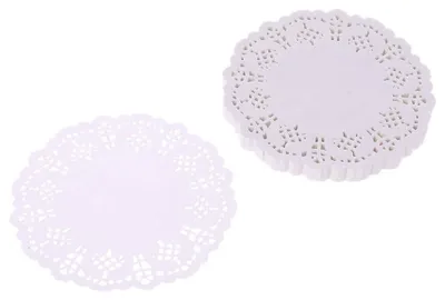 Papier-Spitzenuntersetzer 100 Stück für Gläser & Tassen