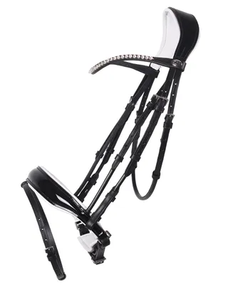 Produktbild von QHP Trense Nehza black white, QHP17_Gr.:Pony