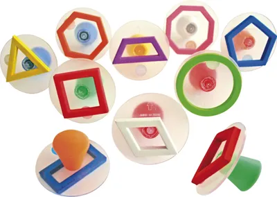 Produktbild von EDUPLAY 220-033 Riesenstempel Geo Outline, mehrfarbig (1 Set)