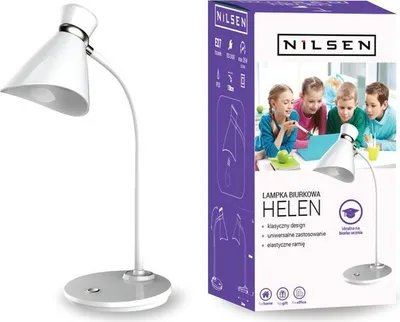 Obrázek produktu pro Nilsen E27 HELEN stolní lampa bílá E27