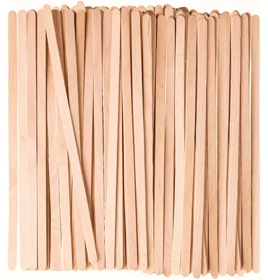 Holz-Kaffeerührstäbchen 1000 Stück, 17,5 cm, Birkenholz