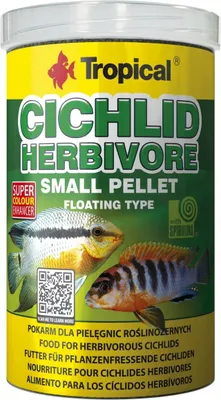 Produktbild von Tropical Cichlid Herbivore Kleines Pellet 1000Ml/360G