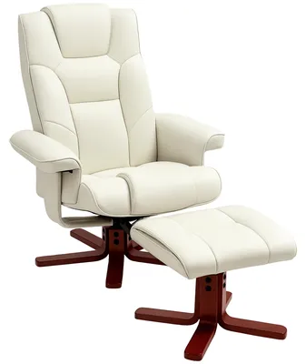 Productafbeelding van HOMCOM relaxfauteuil met voetenbank, tv-stoel met ligfunctie en wiegfunctie