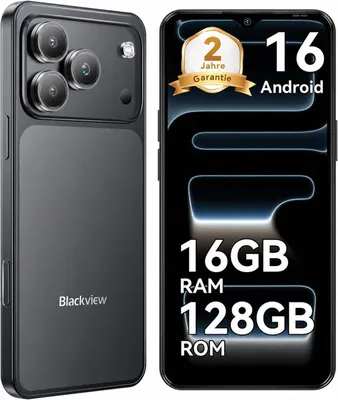 Produktbild von 2026 Blackview WAVE 7C Handy Ohne Vertrag, 6.56", Android16, 16GB+128GB/2TB TF, Face ID, 5000mAh, 32MP, Dual-SIM, WiFi 5, IP54