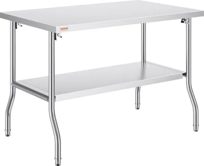 Zdjęcie produktu dla Stół Roboczy ze Stali Nierdzewnej 86x122x76cm