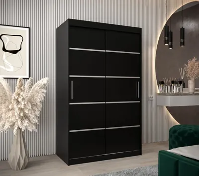 Obrázek produktu pro Šatní skříň ENNI - šířka 120 cm, černá