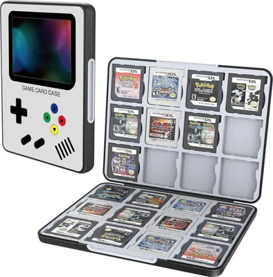 Image de HEIYING Sac de rangement des cartes de jeu pour Nintendo DS 2DS 3DS 24 Porte-cartes de jeu
