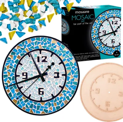Image de MOSAARO Set de mosaïques - Horloge ronde