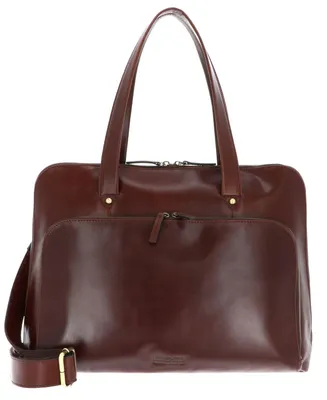 Imagen del producto de LEONHARD HEYDEN Cuero maletín bolsa de ordenador portátil con compartimento para ordenador portátil Cambridge Damen Businesstasche 1 Fach 5257 Rotbraun marrón oscuro