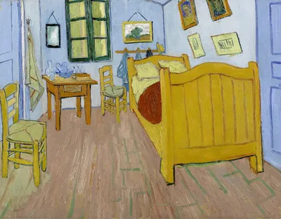 Produktbild von Legendarte - Kunstdruck auf Leinwand - Vincents Schlafzimmer Vincent Van Gogh - Wanddeko, Canvas cm. 80x100