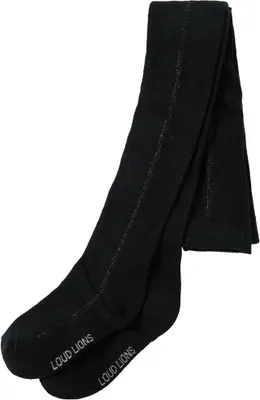 Produktbild von Kinderstrumpfhose Schwarz Gr. 92 mit glitzerndem Streifen