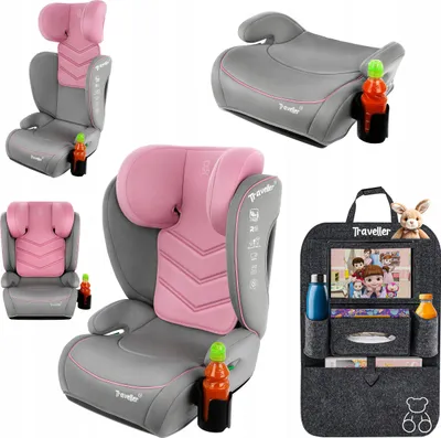 Produktbild von Kindersitz Sitzerhöhung TRAVELLER LAURA i-Size 15-36 kg rosa