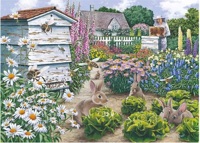 Produktbild von Honey Bunnies 500 Teile Jigsaw Puzzle