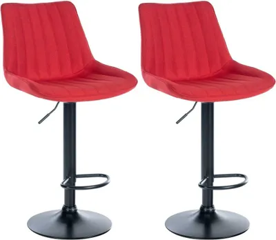 Image de lot de 2 tabourets de bar modernes - tabouret de cuisine - confort t hauteur réglable