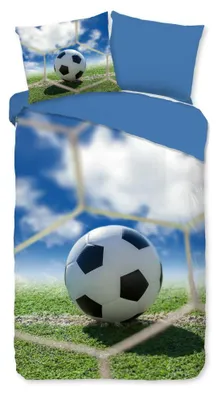 Productafbeelding van Good Morning Kinderdekbedovertrek "Maurits" - Blauw - (140x220 cm) - 100% Katoen