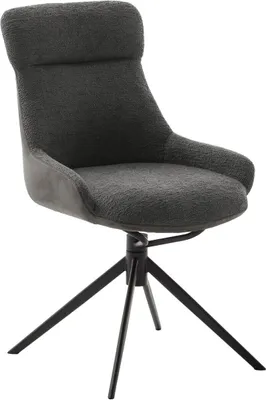 Produktbild von 2er Set Stuhl Pelion | drehbar | anthrazit