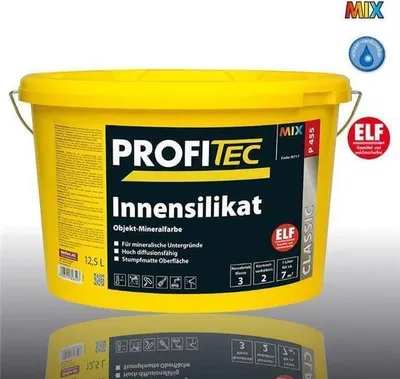 Produktbild von ProfiTec P455 Innensilikatfarbe nach DIN18363 weiss 12,5Ltr.